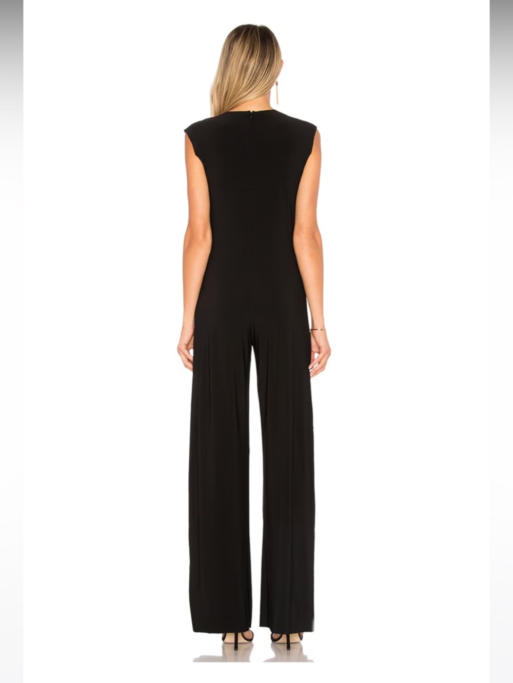NWOT Norma Kamali x lifestyle Black Sleeveless Jumpsuit - Picture 2 of 4